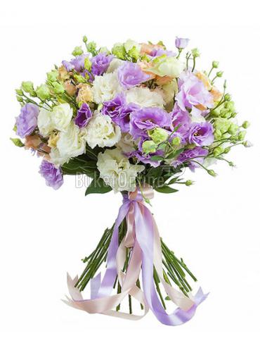 Цветы с доставкой Букет из эустомы (лизиантус)
