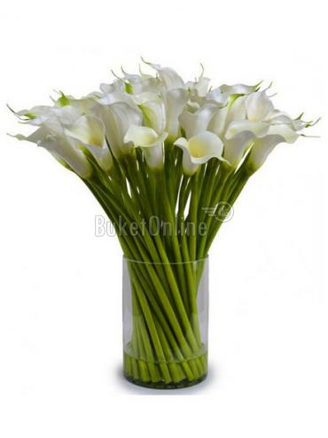 Цветы с доставкой Белые каллы