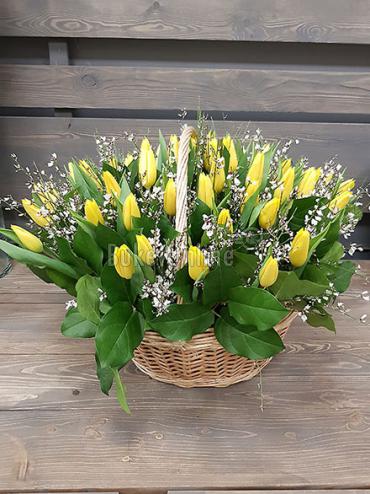 Цветы с доставкой Букет облако тюльпанов