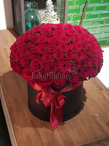 Цветы с доставкой 101 роза Гран При