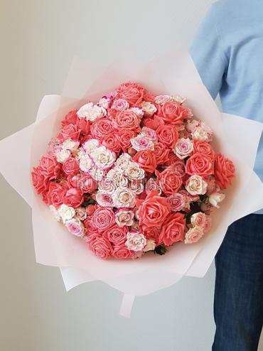 Цветы -  29 кустовых роз