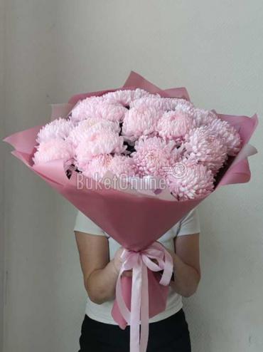 Букет цветов Хризантема розовая