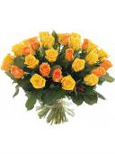 Солнечные лучики - букет желтых роз