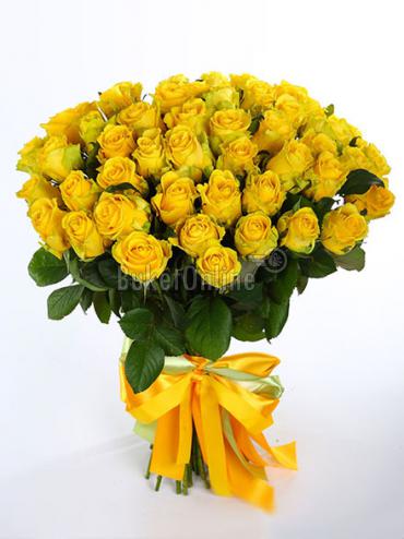 Купить с доставкой Солнышко - желтые розы