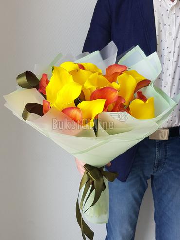 Цветы с доставкой Шикарный букет из калл