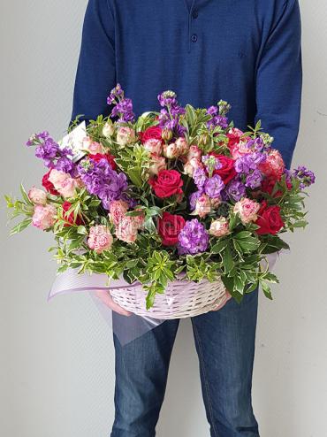 Букет цветов Корзинка цветов на День Рождения