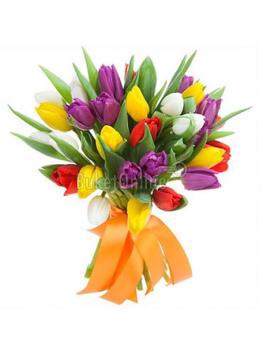 Букет цветов Корпоративный букет тюльпанов