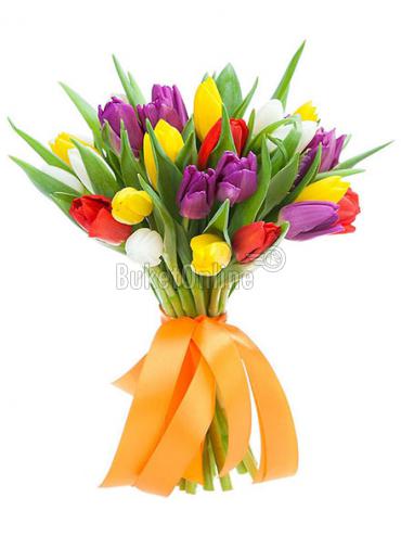 Цветы с доставкой Корпоративный букет тюльпанов