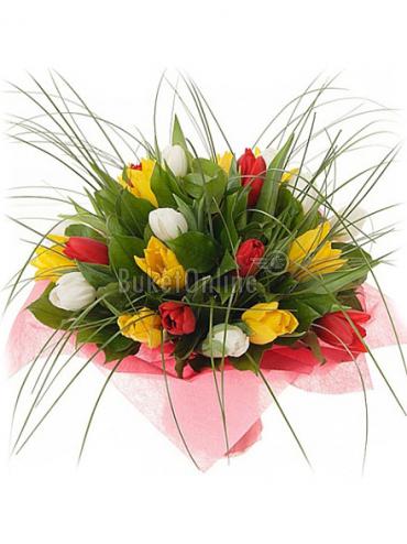 Цветы -  Букет из тюльпанов