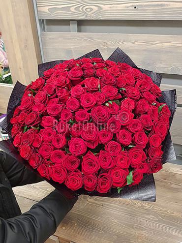 Букет цветов 151 роза Гран При