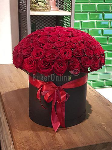 Букет цветов 101 роза Гран При