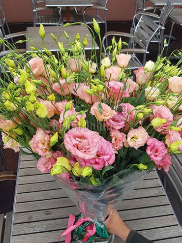 Цветы с доставкой Букет из эустомы 21 шт