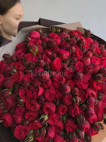 Букет цветов 101 Роза ''Ред Пиано''