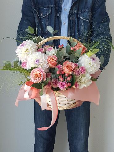 Букет цветов Корзинка для девочки
