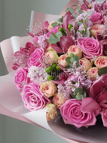 Букет Премиум букет с орхидеей и розой