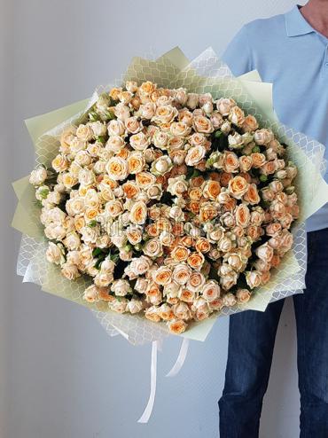 Цветы -  51 кустовая роза 60 см