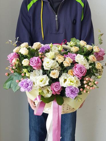 Цветы с доставкой Корзина на день рождения