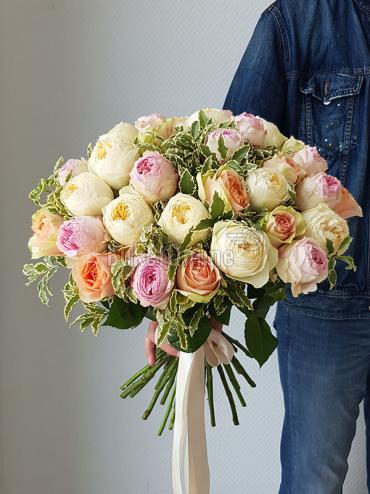 Цветы с доставкой Букет пионовидных роз