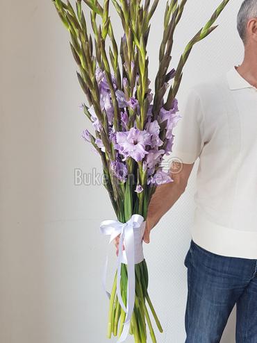 Цветы -  Гладиолусы - букет цветов