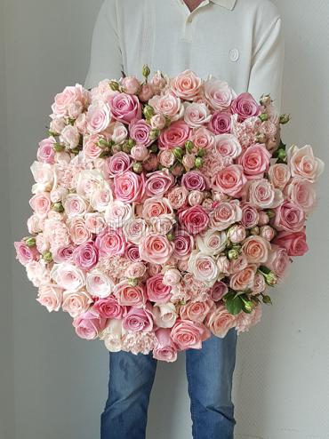 Букет цветов Розовый микс
