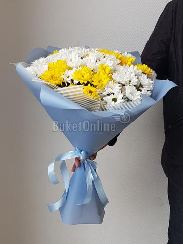 Букет цветов Кустовая хризантема