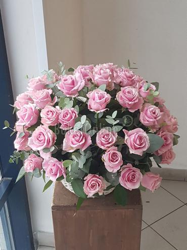 Цветы -  Пич Аваланж - 51 роза